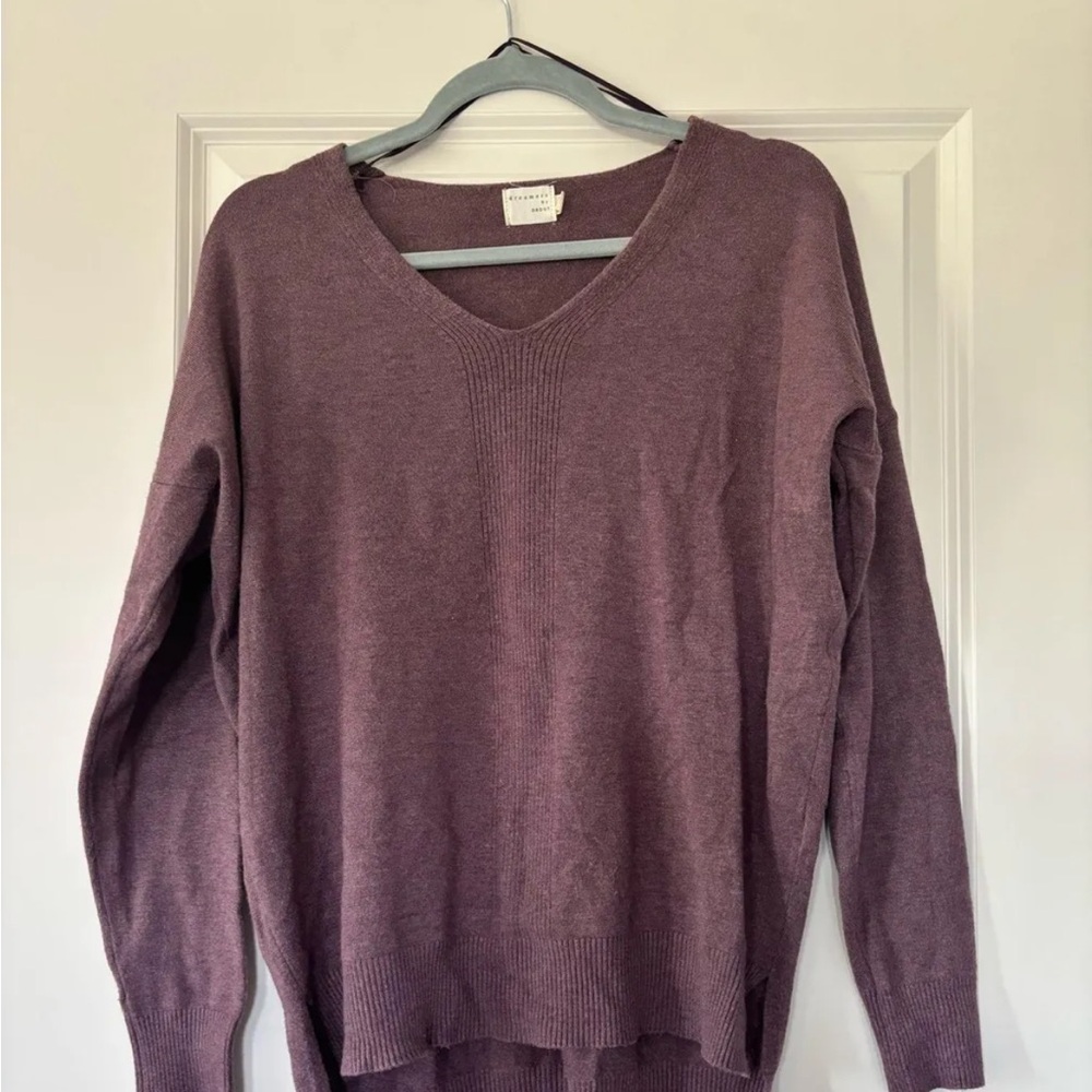 Dry Goods Women's Purple V-Neck Sweater